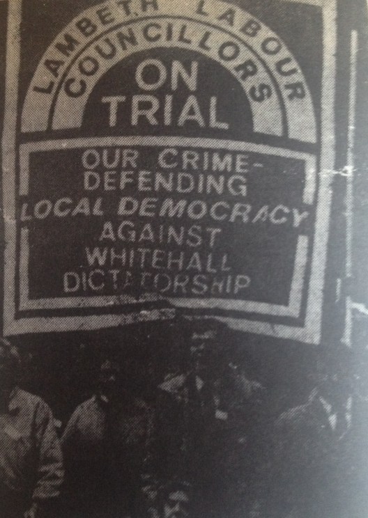 Surcharged councillors banner